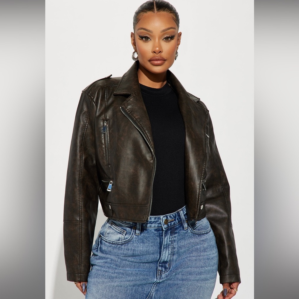 Staten Island moto jacket brown